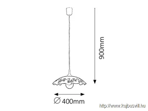 RÁBALUX 4782 Vino függeszték D41 E27 60W, fix, nar