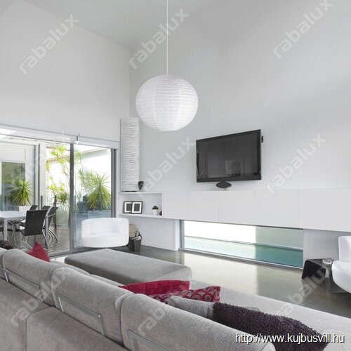 RÁBALUX 4898 Rice papír függeszték D40 fehér