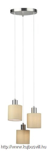 RÁBALUX 5012 Natina,függ, E14 3X MAX 25W,barna/szkróm