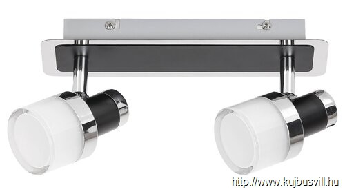 RÁBALUX 5022 Harold,fürd,LED10W,IP44,króm/fekete/opál