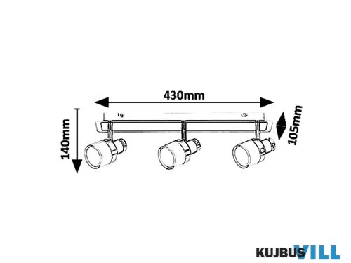 RÁBALUX 5023 Harold,fürd,LED15W,IP44,króm/fekete/opál