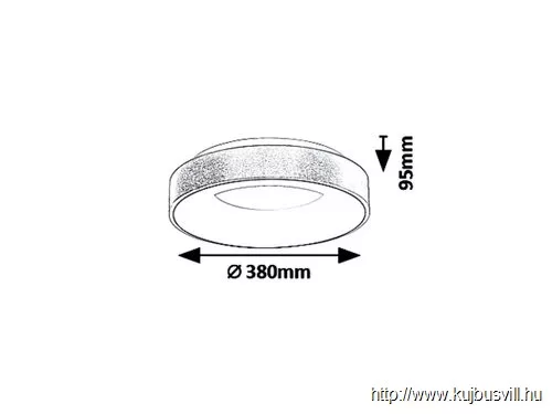 RÁBALUX 5052 Carmella,mennyezeti, LED 30W,arany/fehér