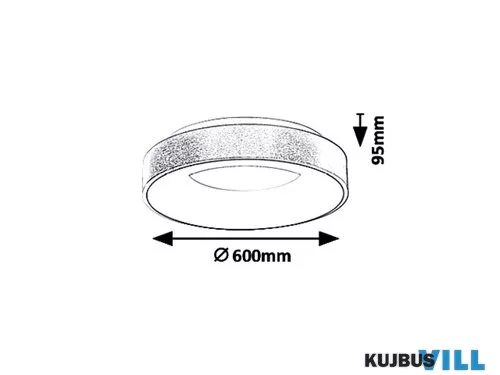 RÁBALUX 5053 Carmella,mennyezeti,LED 50W, arany/fehér