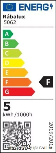 RÁBALUX 5062 Evron,bel.fürd.LED 5W, króm,L30cm,IP44