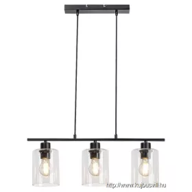 RÁBALUX 5078 Miroslaw,bel.Függ.E27 3xMAX 40W,m.fekete