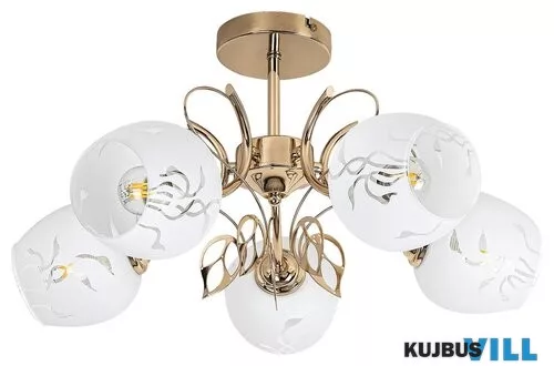 RÁBALUX 5099 Fauna,bel.menny.E27 5x MAX 40W,arany