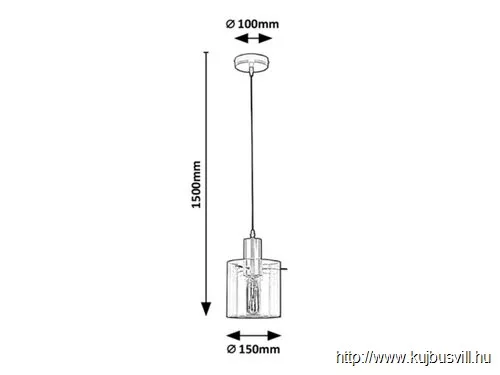 RÁBALUX 5222 Donati,bel.Függ.E27 1x MAX 40W,arany