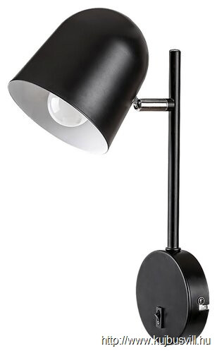 RÁBALUX 5242 Egon,bel.Fali,fém,E14 1xMAX 40W,m.fekete