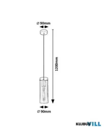 RÁBALUX 5258 Acantha,belt.függ.E27 1xMAX60W,H120cm