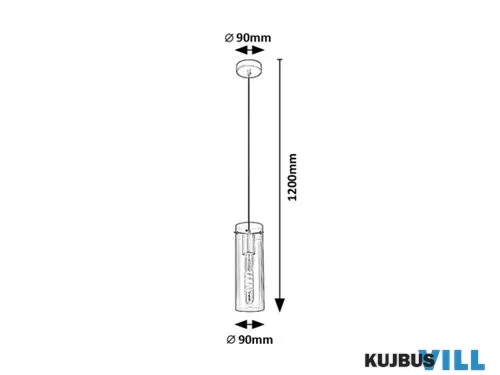 RÁBALUX 5258 Acantha,belt.függ.E27 1xMAX60W,H120cm