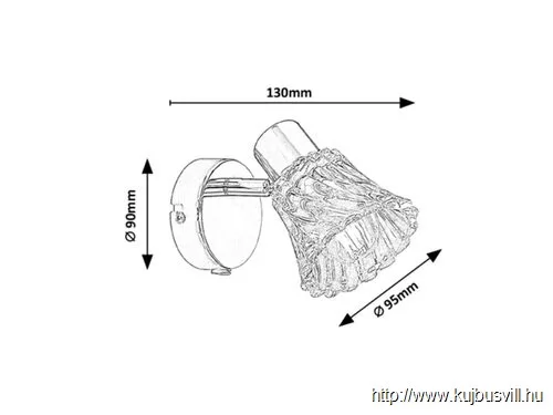 RÁBALUX 5299 Hestia,bel.Spot, E14 1x MAX 40W,króm