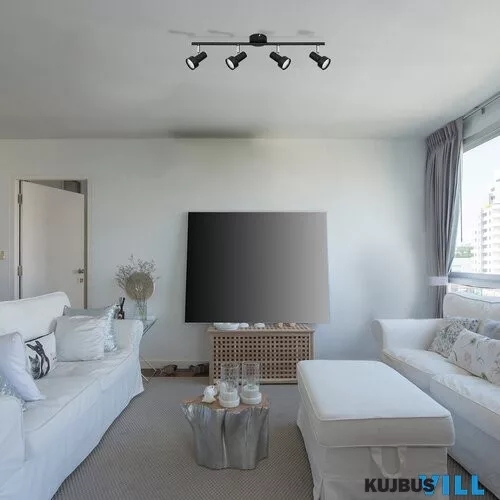 RÁBALUX 5325 Konrad spot, GU10 4X MAX 50W, fekete