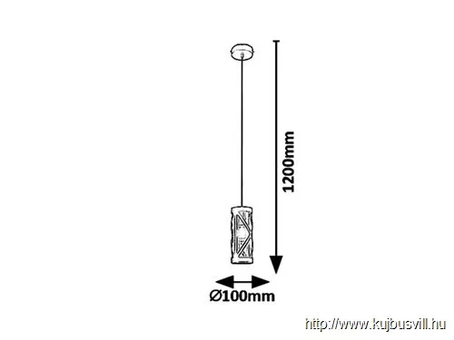RÁBALUX 5338 Oberon Függeszték E14 MAX 40W