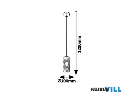 RÁBALUX 5338 Oberon Függeszték E14 MAX 40W