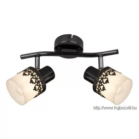 RÁBALUX 5342 Lacey spot E14 2X MAX 40W fek/feh/króm