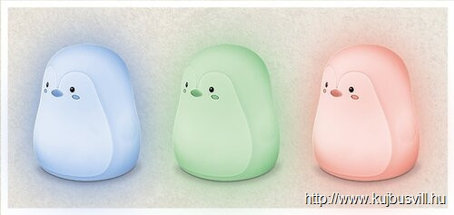 RÁBALUX 5410 Baloo dekor Pingvin, RGB LED 0,4W