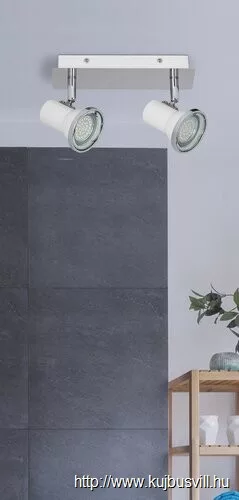 RÁBALUX 5498 Steve spotLEDGU10 2X4,5Wffsal,feh/krIP44