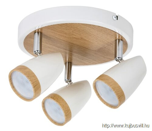 KIFUTÓ RÁBALUX 5566 Karen spot,3x4W,LED ff-al,fehér/bükk