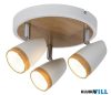 KIFUTÓ RÁBALUX 5566 Karen spot,3x4W,LED ff-al,fehér/bükk