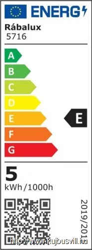 RÁBALUX 5716 Beata fürdőszobai szpot LED 5W króm