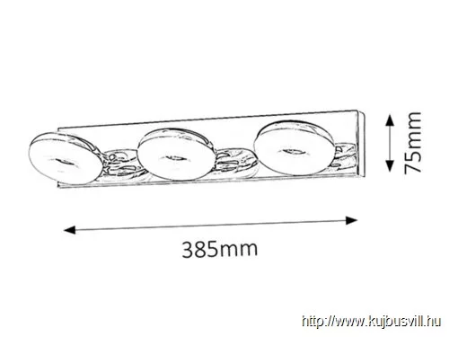 RÁBALUX 5718 Beata fürdőszobai 3-as spot LED 3x5W kr