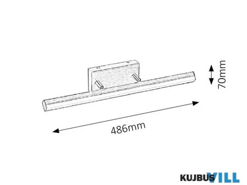 RÁBALUX 5720 Silas LED fürdőszobai LED 12W,bronz,IP44