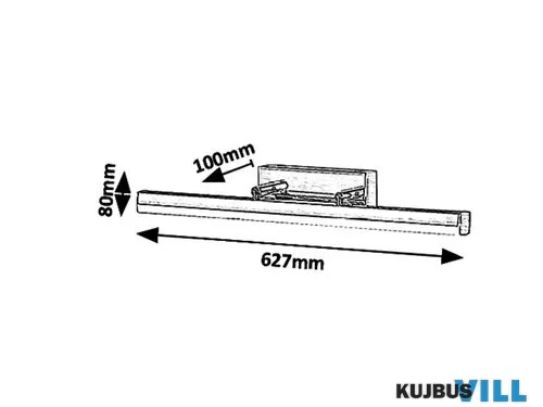 RÁBALUX 5729 Silas, fürdőszobai, LED 18W, IP44, bronz