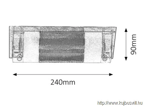 RÁBALUX 5800 Periodic fali lámpa E14 40W, króm