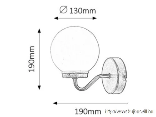RÁBALUX 5827 Togo fürdőszobai E14,1x40W króm IP44