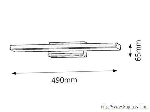 RÁBALUX 5897 John fürdőszobai lámpa LED12W króm IP44