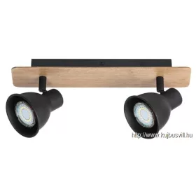 RÁBALUX 5903 Mac spot ff.nélk,GU10 2xMAX 35W,fek/bükk