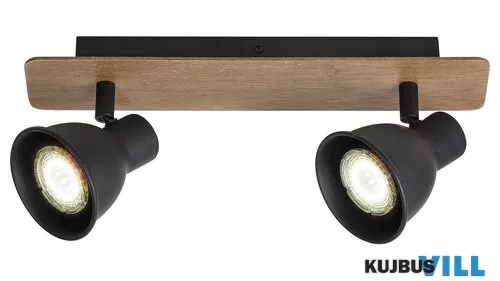 RÁBALUX 5903 Mac spot ff.nélk,GU10 2xMAX 35W,fek/bükk