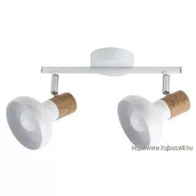 RÁBALUX 5944 Holly spot E14 2X 40W,fehér/ bükk