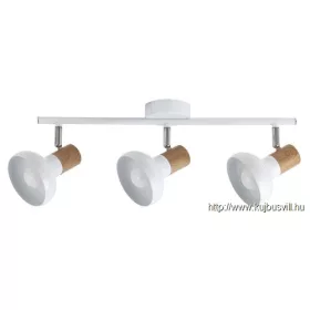 RÁBALUX 5945 Holly spot E14 3X 40W,fehér/ bükk