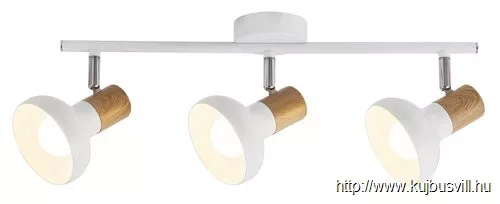 RÁBALUX 5945 Holly spot E14 3X 40W,fehér/ bükk