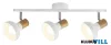 RÁBALUX 5945 Holly spot E14 3X 40W,fehér/ bükk