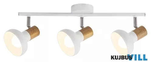 RÁBALUX 5945 Holly spot E14 3X 40W,fehér/ bükk