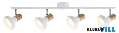 RÁBALUX 5947 Holly spot E14 4X 40W,fehér/ bükk