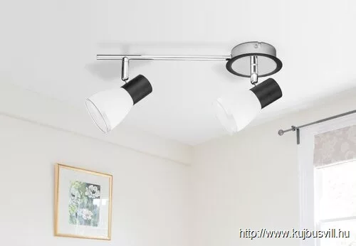 RÁBALUX 5977 Ati 2-es szpot E14 2x max40W fekete/króm