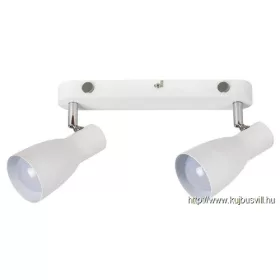 RÁBALUX 6027 Ebony 2-es szpot E27 max 2x20W fehér