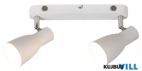 RÁBALUX 6027 Ebony 2-es szpot E27 max 2x20W fehér