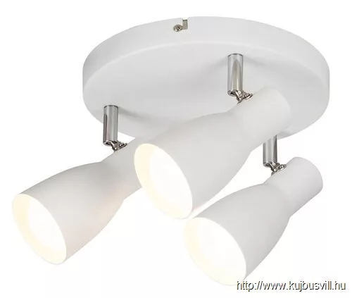 RÁBALUX 6028 Ebony 3-as szpot E27 3x max20W fehér