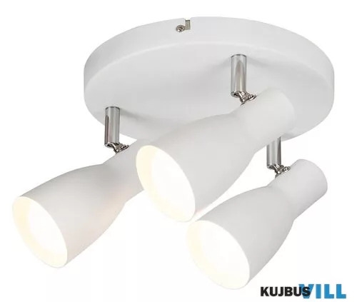 RÁBALUX 6028 Ebony 3-as szpot E27 3x max20W fehér