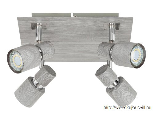 KIFUTÓ RÁBALUX 6128 Merkur 4-es szpot GU10 4xMax 50W szürke