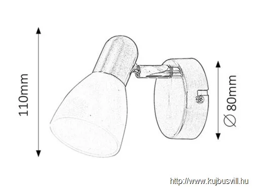 RÁBALUX 6301 Soma 1-es szpot E14 1x40Wsz.króm opál