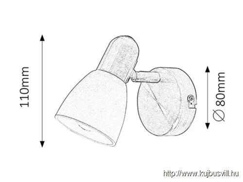 RÁBALUX 6306 Soma 1-es szpot E14 1x40W bronz opál
