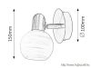 RÁBALUX 6341 Aurel 1-es szpot E14 1x40W sz.kr opál