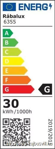 RÁBALUX 6355 Solomon, függeszték, LED 30W, fekete