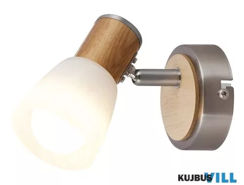 RÁBALUX 6486 Gavin 1-es spot E14 40W sz.króm bükkfa