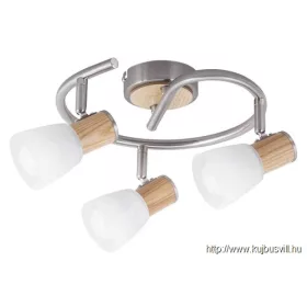 RÁBALUX 6488 Gavin 3-es spot E14 3x40W sz.króm bükkfa